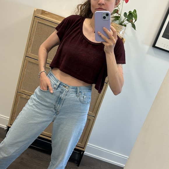 American Apparel ONE SIZE oversized crop top - Picture 5 of 6